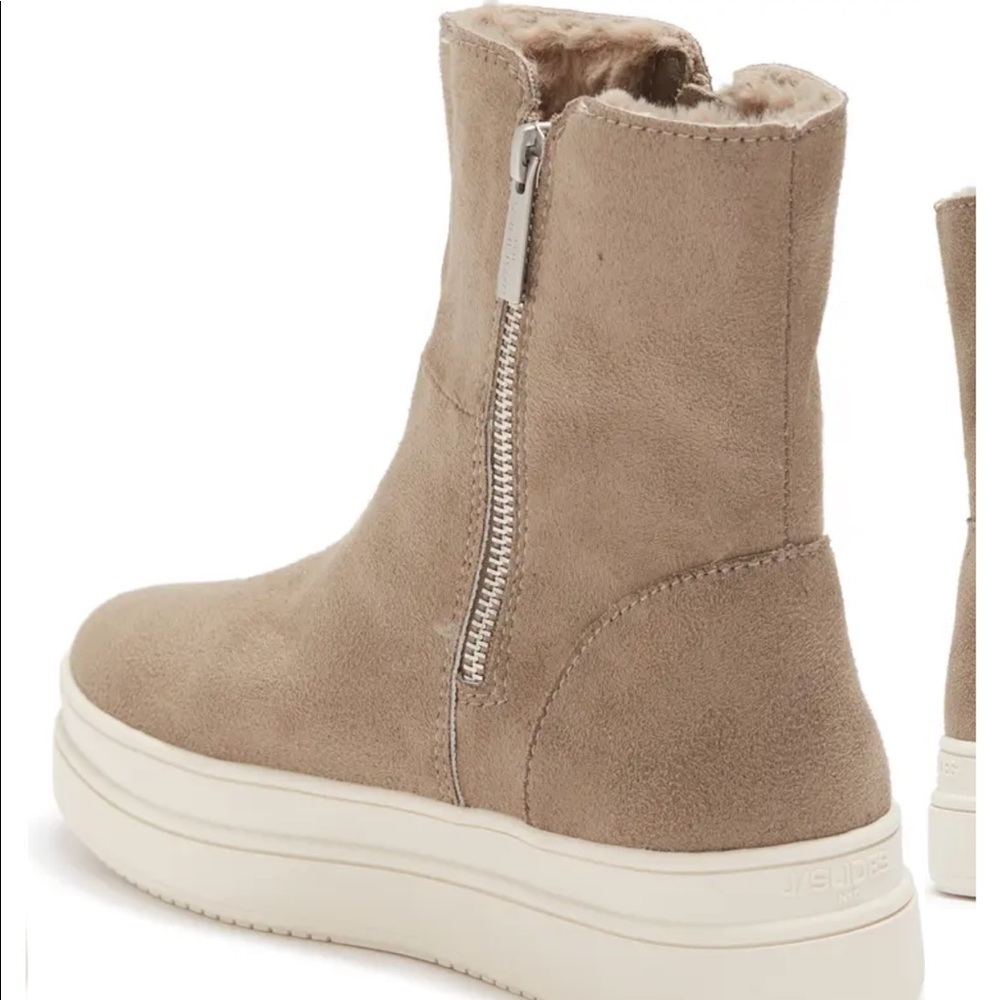 JSLIDES Faux fur lined waterproof sneakers